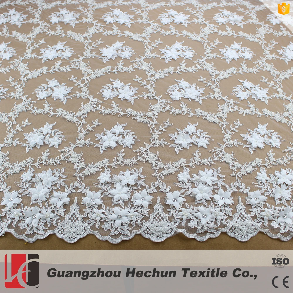 HC-0955 HeChun mesh bridal lace and 3d flower lace for wholesale, Beige;white;black
HC-0955 HeChun mesh bridal lace and 3d flower lace for wholesale, Beige;white;black