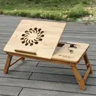 portable computer desk wooden bamboo laptop bed desk as seen on TV