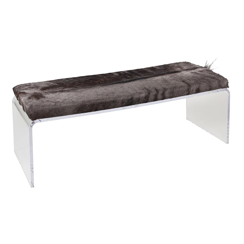 Salon Waiting Room Sofa Bed End Furniture Bench Acrylic Board Legs