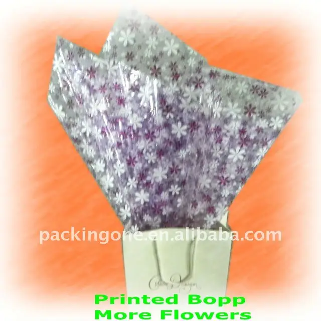 printed cellophane basket gift wrap