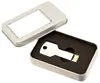 Key Shape Silver Color Metal Mini USB Flash Drive Pendrive Promotional Gift Custom Logo Printing USB 2.0 USB3.0