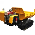 Mini rubber track Mountain pull wood used special dump truck