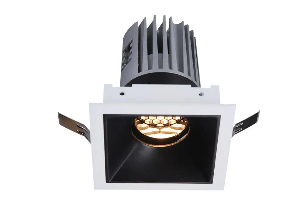 7w 10w 13w recessed led downlight square tiltable low glare