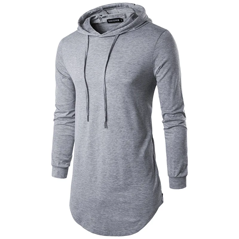 Having grey hoodie