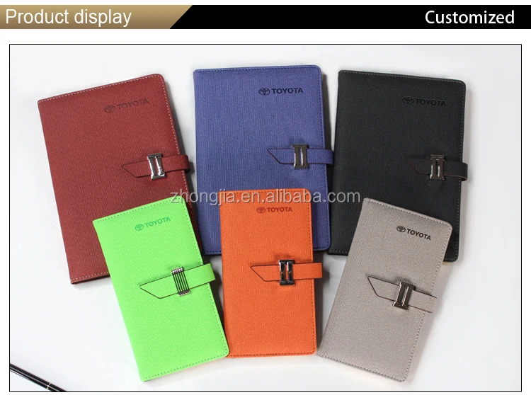 new business hard cover custom pu leather notebook