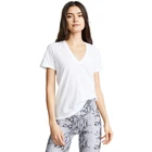 Plain white blank v neck t shirts women free samples