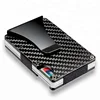 Ultra Thin Metal Wallet/RFID Blocking Credit Card Holder/Slim Carbon fibre Card Case for Travel and Work
