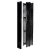 19'' rackmount high density vertical metal cable manager with plastic fingers ,with cover