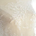 high quality white beaded embroidery bridal laces fabrics for wedding dress