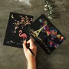 Handmade Scratch Art Notes Set Color Changing Sketch Art Papers 3D Scratch Postcard For Sell