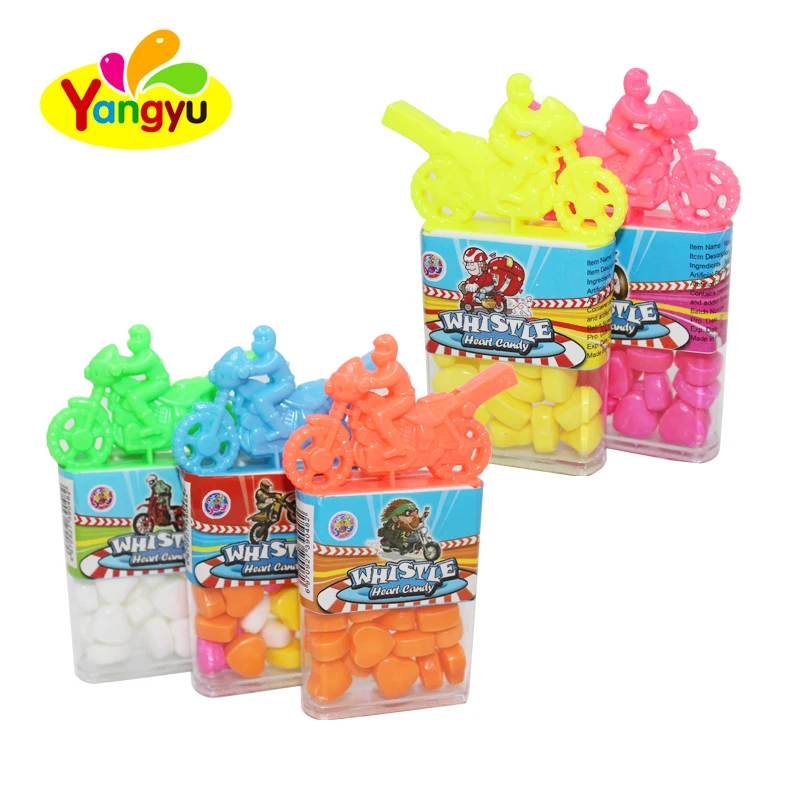 Whistle Motorcycle Bottle Fruits Heart Candy