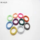 Stretchy Curly Cord Coil Hair Ties Rubber Telephone Wire Spiral Hair Tie