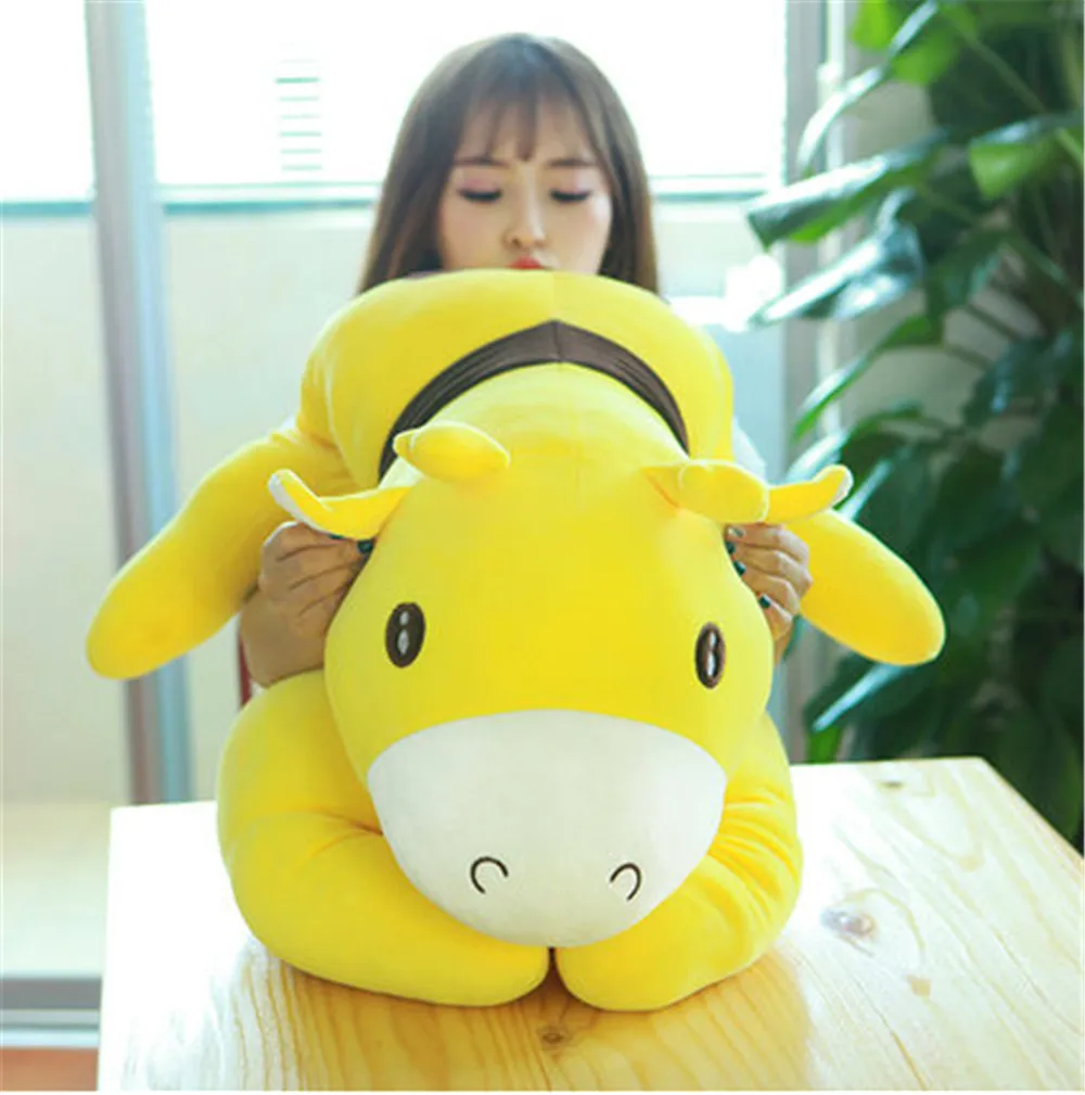 Fancytrader Big Huge Lovely Giraffe Pillow Toys Cuddly Giant Yellow Blue Pink Giraffe Animals Doll 4 Sizes 4