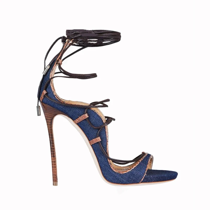 New Ladies Sexy Wood heel Jean fabric Party Wear ladies high heels sandals, Blue, white
New Ladies Sexy Wood heel Jean fabric Party Wear ladies high heels sandals, Blue, white