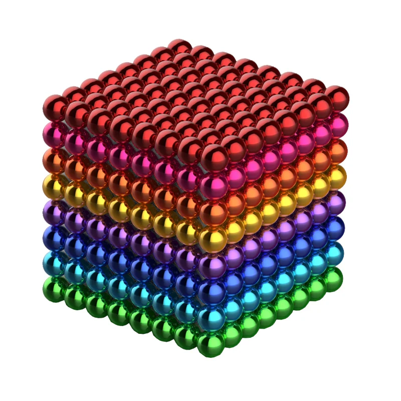 Colorful Neo Magnet Ball Puzzle Cube 