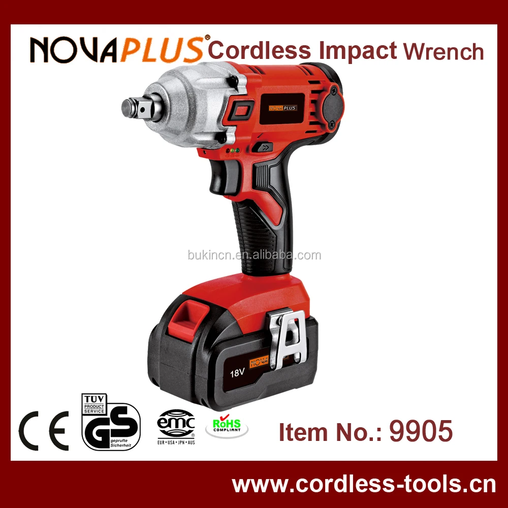 NOVAPLUS 18V Cordless Electric Power Impact Wrench