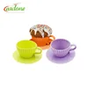 NEW Silicone Cupcake Mold Teacups Set, Cakes Small 3 Cup Cake Tea Cups & Saucers