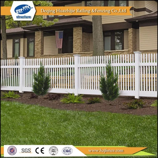 pvc plastic vinyl picket fence paling