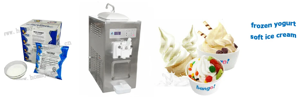 Table type model of Soft ice cream machine HM116