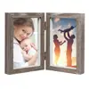 Vintage Wooden Hinged Photo Frames Album Collage Shadow Box