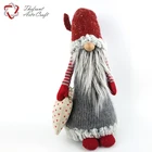 Knitted hat beard Nordic Swedish Scandinavian gnome christmas gift tomte with sack