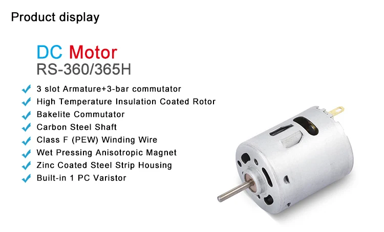 Small Cheap Electric Motors RS-360/365H With The Best Dc Motor Price