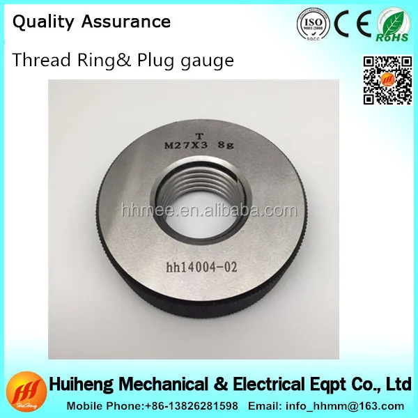 m27x3 go nogo thread ring gauge & plug gauge, thread gauges