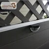 foshan fencing pattern design plastic wood composite folding lattice front yard fence