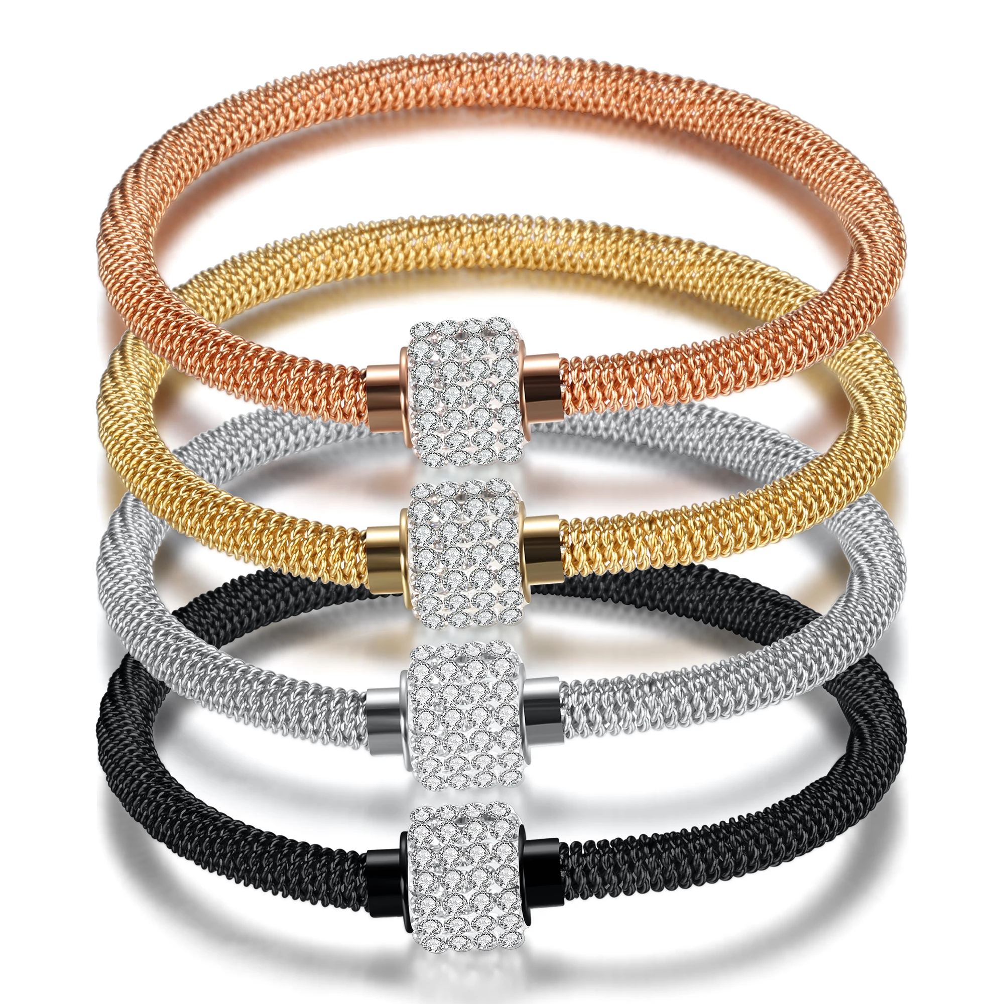 Hot Products Jewelry 18K Gold/Rose Gold /Silver Plated Mesh Wire Stainless Steel Bangle, Silver;gold;rose gold
Hot Products Jewelry 18K Gold/Rose Gold /Silver Plated Mesh Wire Stainless Steel Bangle, Silver;gold;rose gold