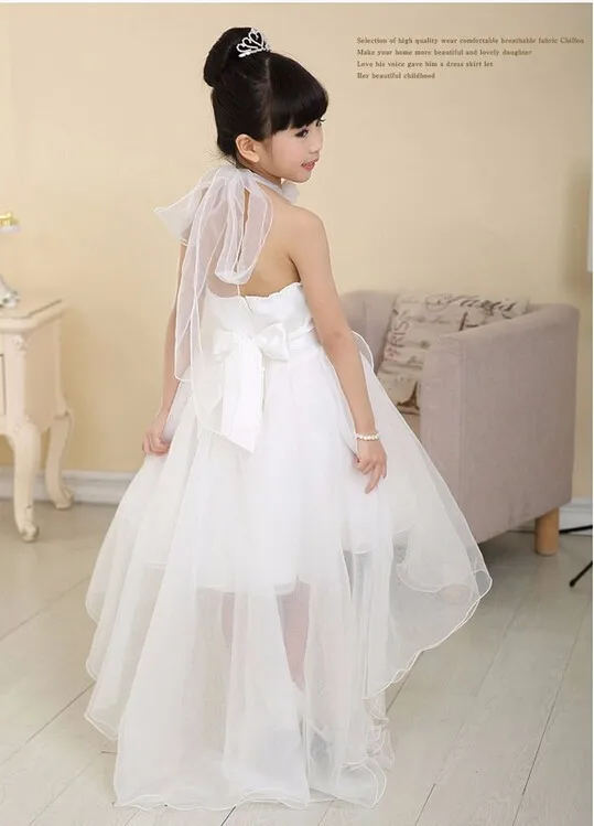 Free shipping flower girls dress elegant princess tutu dresses for girl Children's wedding party baby girl christening dress
