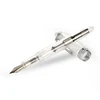 Demonstrator Custom Medium Luxury fountain pen set with ink gift set transparent fountain pen+ink +gift pen box