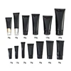 Fuyun small MOQ ready to ship differen size Black cosmetic hand cream body lotions tube