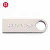 Promotional SE9 Metal Golden Silver Pen Drive 8GB 16GB 32GB USB Flash Drive with customized logo