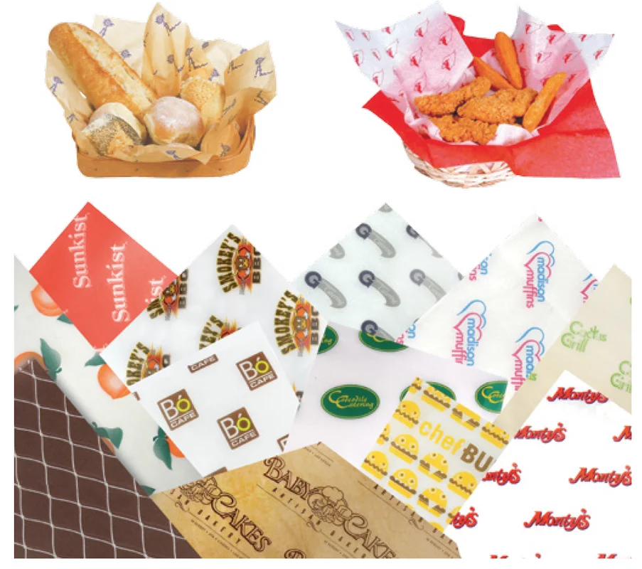 Greaseproof burger food wrapping deli wrap paper