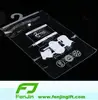 transparent clear pvc underwear pack bag with hook hanger