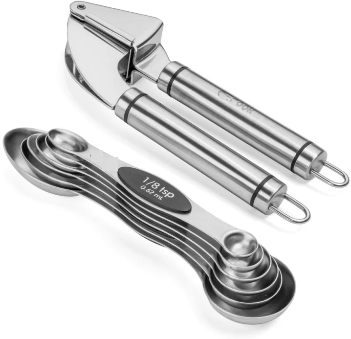 High Quality Professional Garlic Press and Peeler Set