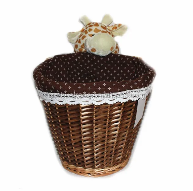 blue color willow handwoven baskets home storage basket sale