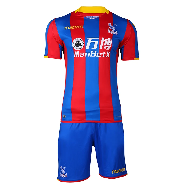 high-end quality hot selling small MOQ custom design logo socker jerset team uniforms, Red and blue
high-end quality hot selling small MOQ custom design logo socker jerset team uniforms, Red and blue