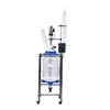 Simple Glass Reaction Vessel 20L Jacketed Vacuum Glass Reactor