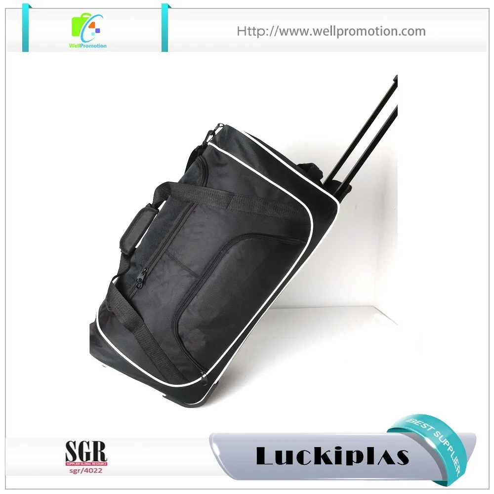 durable trolley duffle bag with wheels , wholesale custom travel