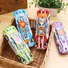 Wholesale Stock Small Order Creative Student Stationery Double Layer Cartoon Car Shape Pencil Box