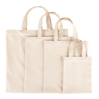 Wholesale Custom Blank Shopping Grocery Advertising Durable Polyester Cotton Canvas Tote Bag for Women Men Kids Students