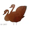 Swan shape iron fencing stake