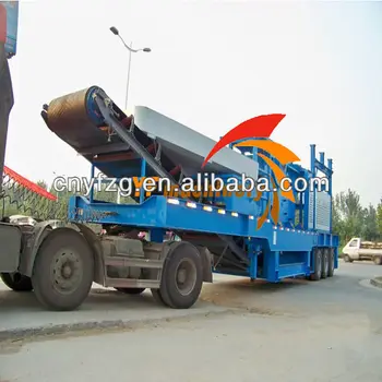 CE high efficiency stone mobile crusher station CE mini mobile stone crusher machinery mobile screenig plant