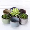 Z518 Ice Crack Flower Pot Succulents Fleshy Plants Small Bonsai Home Office Decor Mini Flower Pot