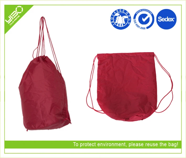 Recycle Reusable Foldable Customized Drawstring Backpack Bags Buy