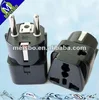 Euro and German 2 round pins 10/16A 250V AC CE RoHS Universal Accessory 2 sockets adapter plug WDI-9