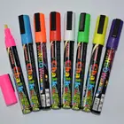 iPOSCA Water-based Liquid Valve Action Chalk Marker MEDIUM POINT Window Marker Fluorescent GLASS Marker