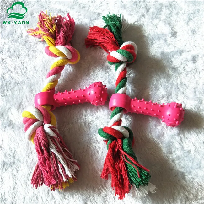 pet direct supplier Rope with Rubber Stick Dog Toy for dog malor