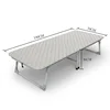 Factory direct multi size easy take folding metal bed with wheels